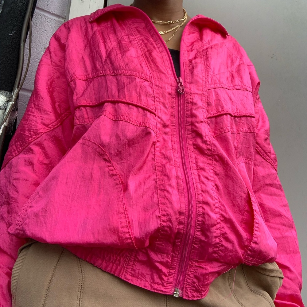 Vintage Pink Jogger Jacket
